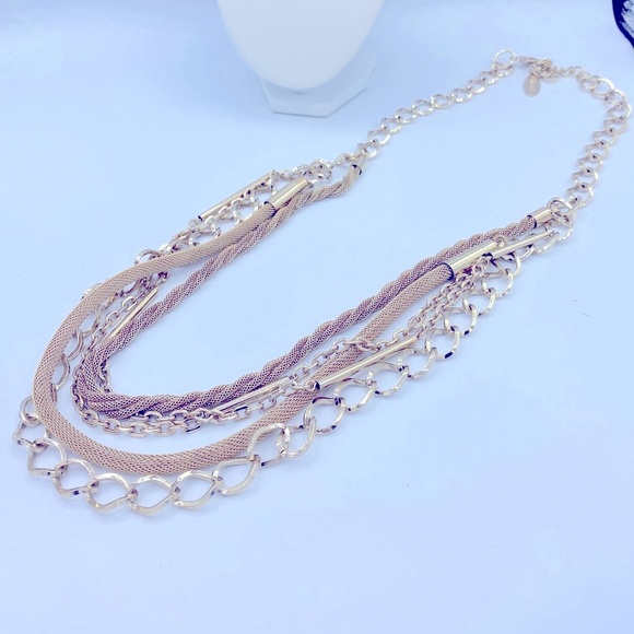 Chicos Multi Chain Layered Long Necklace Good Condition 32”  with a 4” extender - Picture 1 of 8